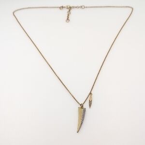 J. Crew Gold and Silver Pendant Necklace